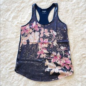 {Express} Dreamweight Sequin Tank Top